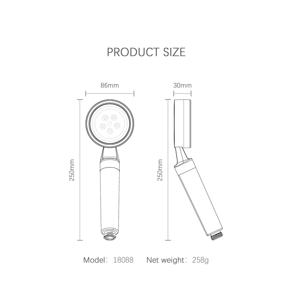 AquaPur Vitamin-C Filter-Duschkopf (Starter Set)